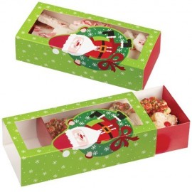 Caja deslizante Papá Noel para galletas