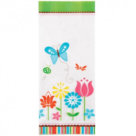 Bolsas decoradas Mariposas y flores