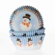 Cápsulas cupcakes Muñeco de nieve. 50 uds