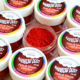 Colorante en polvo Rainbow Dust. Color rojo