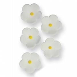 Flores de azúcar. Color Blanco. 30 uds