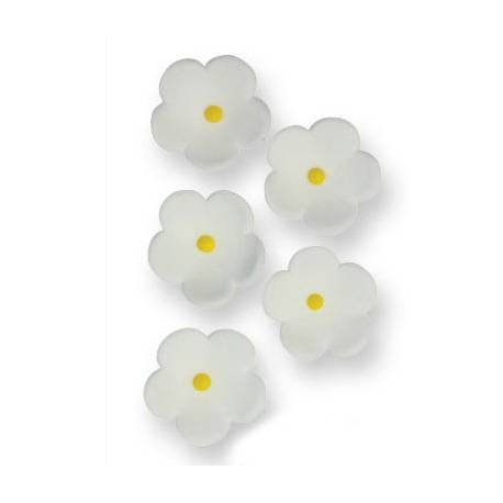 Flores de azúcar. Color Blanco. 30 uds