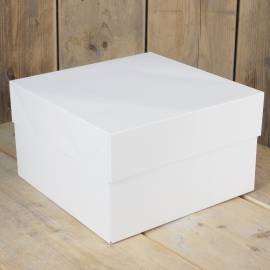FunCakes Caja Tarta -Blanca 35x35x15cm- 1u.