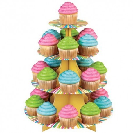 Expositor Arcoiris Wilton para 25 cupcakes
