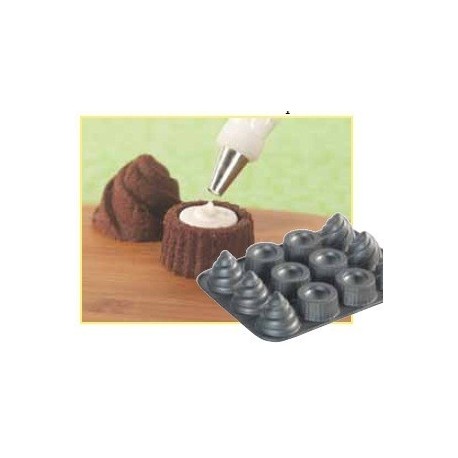 Molde 6 cupcakes rellenos Nordic Ware